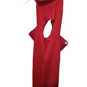 Red hot gal body con dress